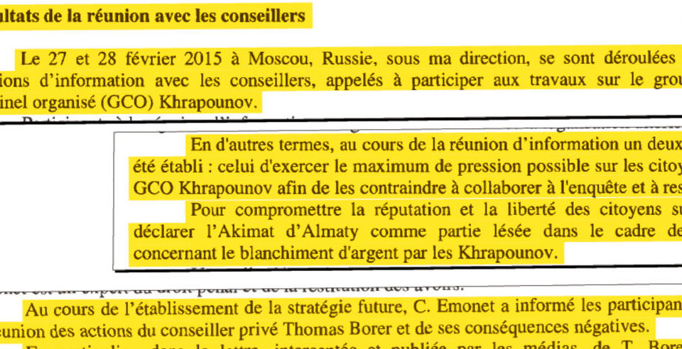 Nouvelle offensive kazakhe contre le clan Khrapunov