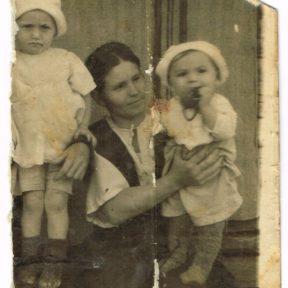 Mother Anastasia Nikolaevna, Viktor (on the right), sister Anna